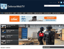 Tablet Screenshot of defensewebtv.com